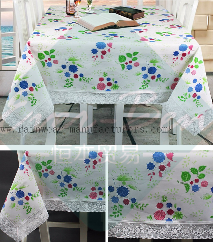 PEVA Square Plastic Tablecloth Manufacturer